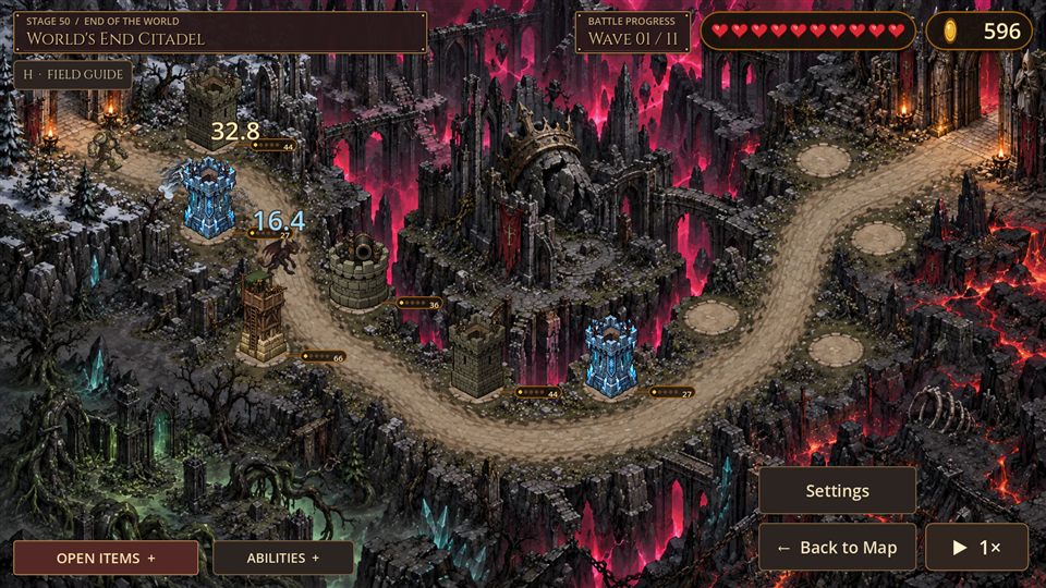 Stage 50 gameplay at the End of the World